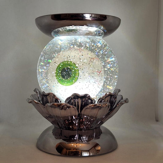 Halloween Candle Holder Compatible with Bath & Body Works and White Barn 3-Wick Candles - Select Your Favorite! (Candle NOT Included) - Water Globe Eye Pedestal