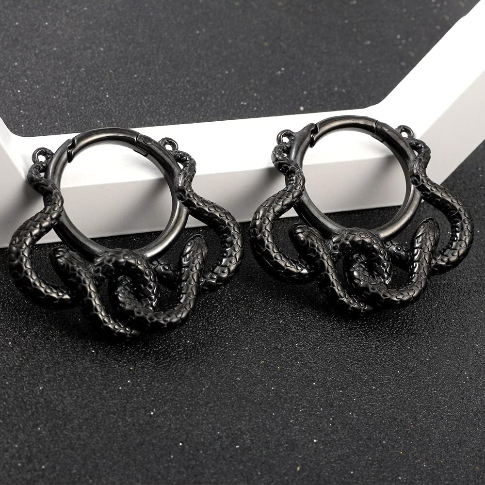 Casvort 2 PCS Hypoallergenic 316 Stainless Steel Hot 00g 2g Ear Hangers Heavy/Light Weights Saddle Weights Ear Gauges Body Jewelry Women Piercing Plugs for Lobe Pair Selling