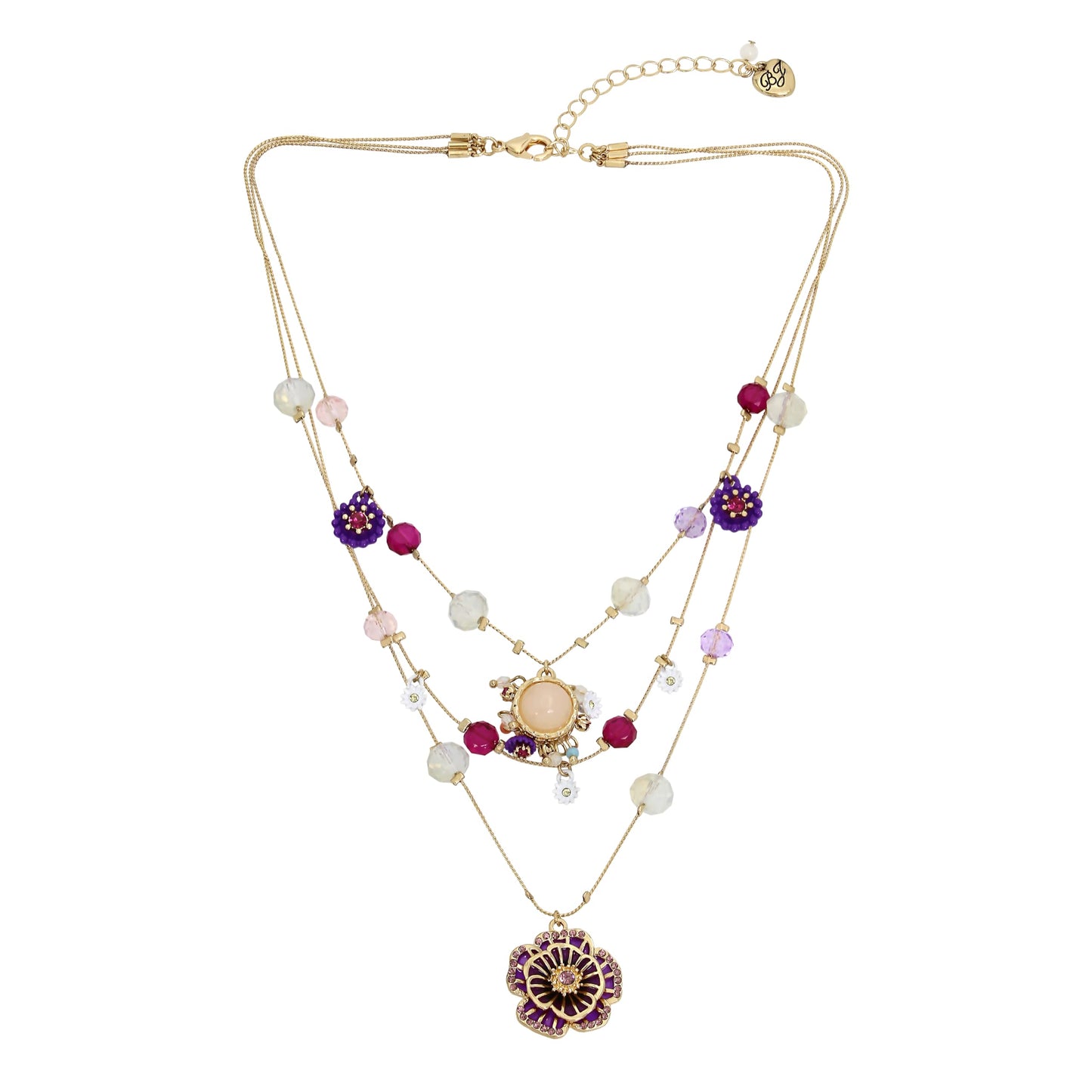 Betsey Johnson Woven Layered Necklace