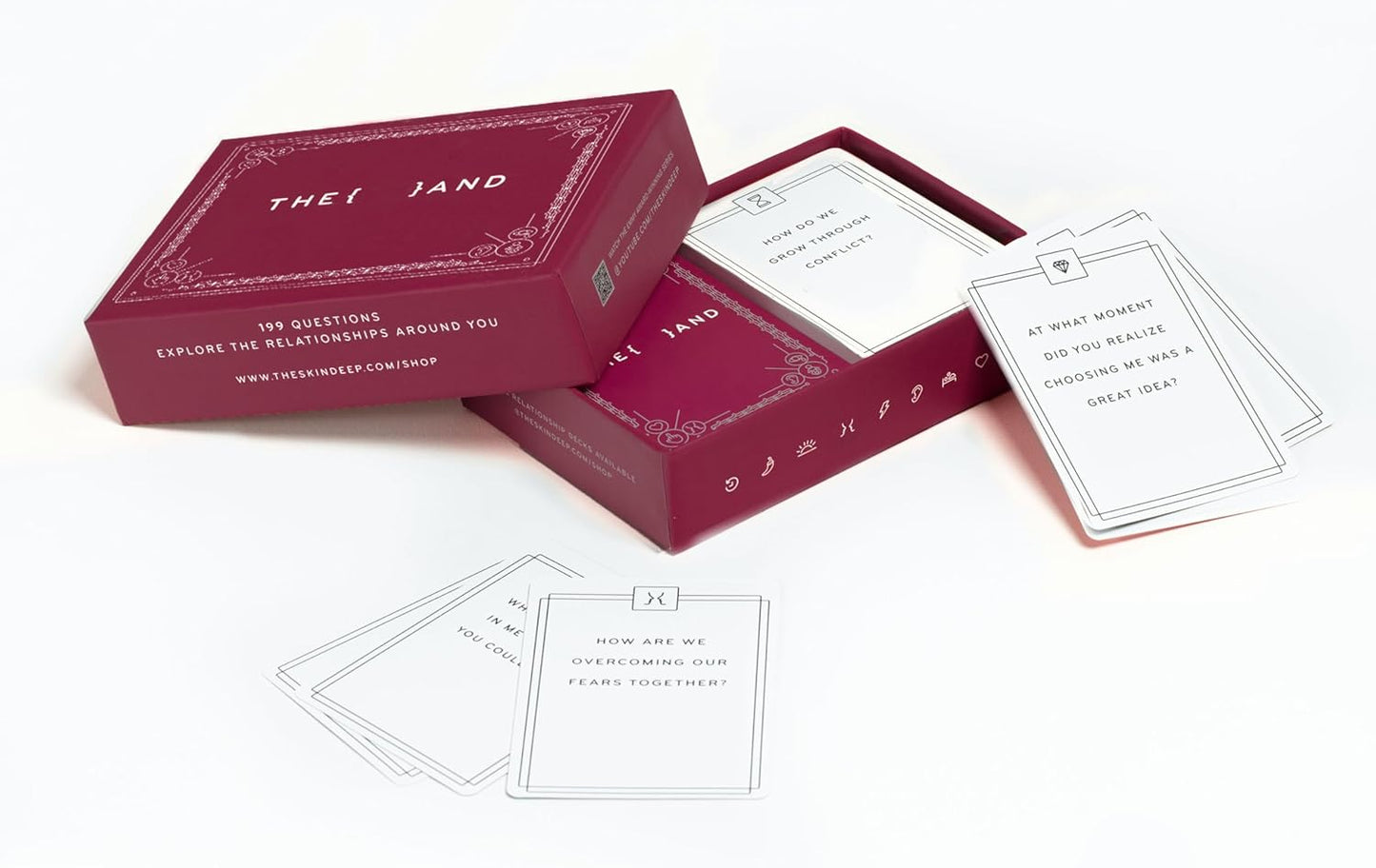 {THE AND} Long Term Couples Edition - 199 Meaningful Conversation Cards for Couples - Questions to Reconnect & Deepen Relationships - Couples Card Game to Reflect & Rediscover Love by The Skin Deep