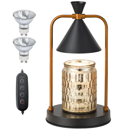 Candle Warmer Lamp with Timer, Dimmable Candle Light Electric Candle Warmer Compatible with Various Candles, Candle Holders for Home Decor, Gifts for Mothers Day/Birthday/House Warming