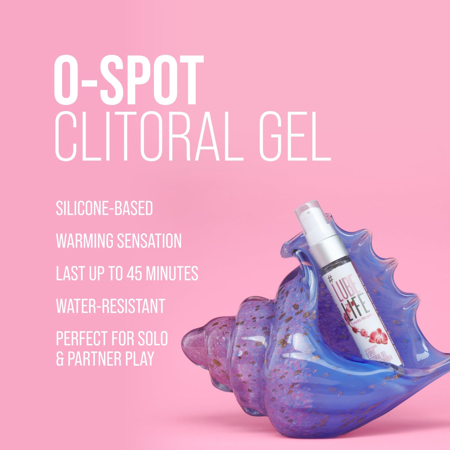 #LubeLife O-Spot Clitoral Gel, 1oz Warming Silicone-Based Stimulant for Women and Couples, Intense Stimulating Arousal Gel, Heightens Pleasure, for External Use Only