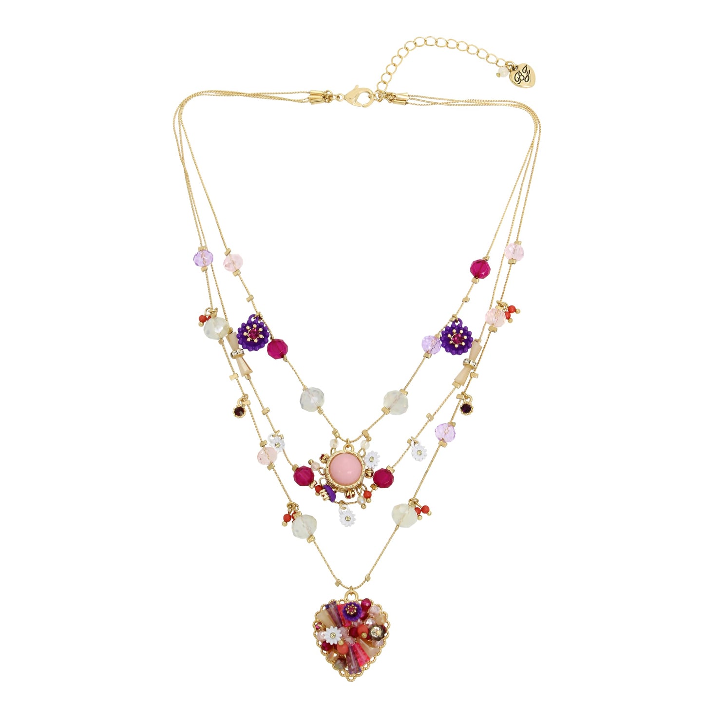 Betsey Johnson Woven Layered Necklace