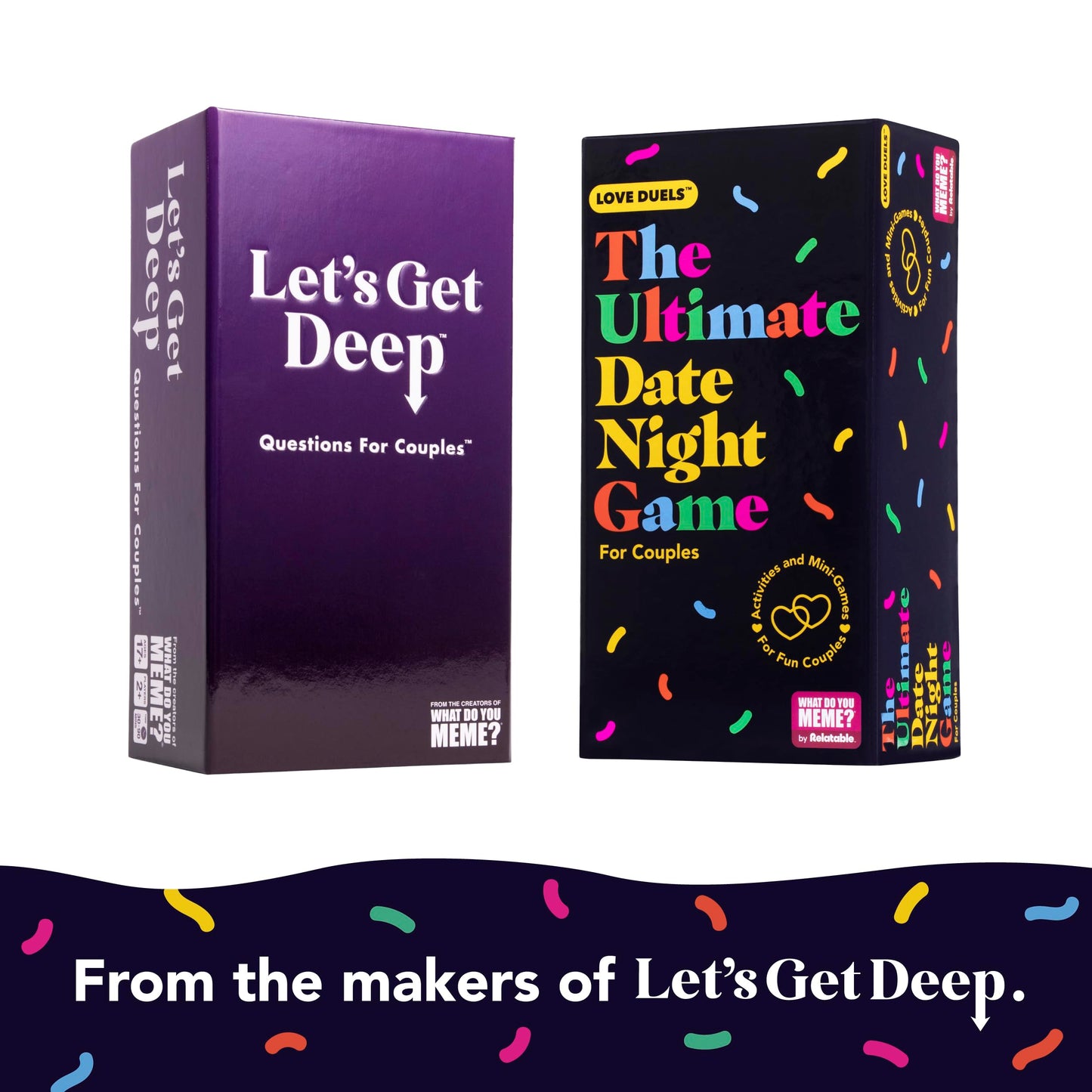 Let's Get Deep by Relatable, A Question Card Game for Couples, Great for Date Night Ideas, Couples Gifts, Wedding Gifts, and Long Distance Relationship Gifts, Includes 300 Cards to Build Up Intimacy