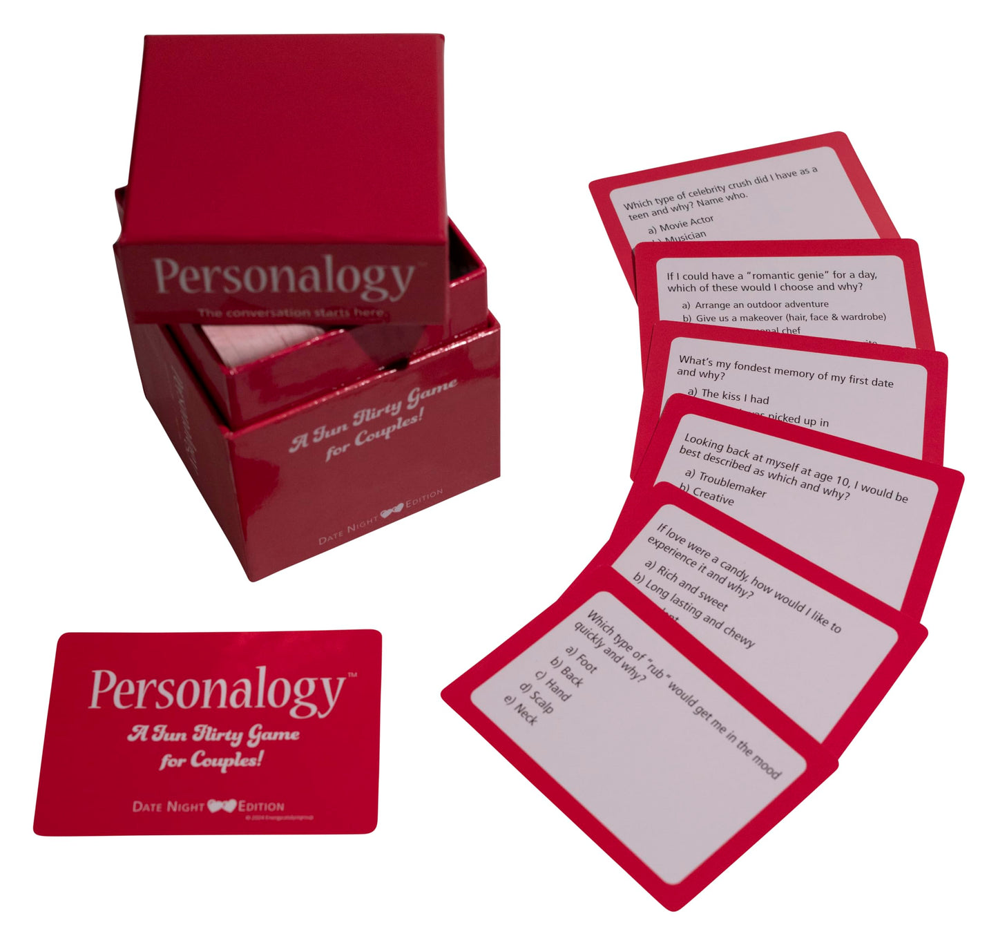 Personalogy™ Party Game - Hilarious Conversation Starter Card Game, Ages 16+, Perfect for Stocking Stuffer, Christmas, Hanukkah Gift, New Year’s Eve, Parties & Travel, 200 Fun Cards