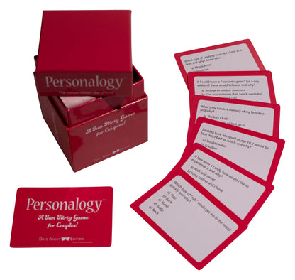 Personalogy™ Party Game - Hilarious Conversation Starter Card Game, Ages 16+, Perfect for Stocking Stuffer, Christmas, Hanukkah Gift, New Year’s Eve, Parties & Travel, 200 Fun Cards
