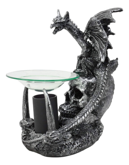Ebros Smaug Castle Guardian Dragon Electric Oil Diffuser Burner Tart Warmer Aroma Scent Statue 9.5" Tall Figurine Dungeons and Dragons Decorative Decor for Aromatherapy Accessory Halloween Prop