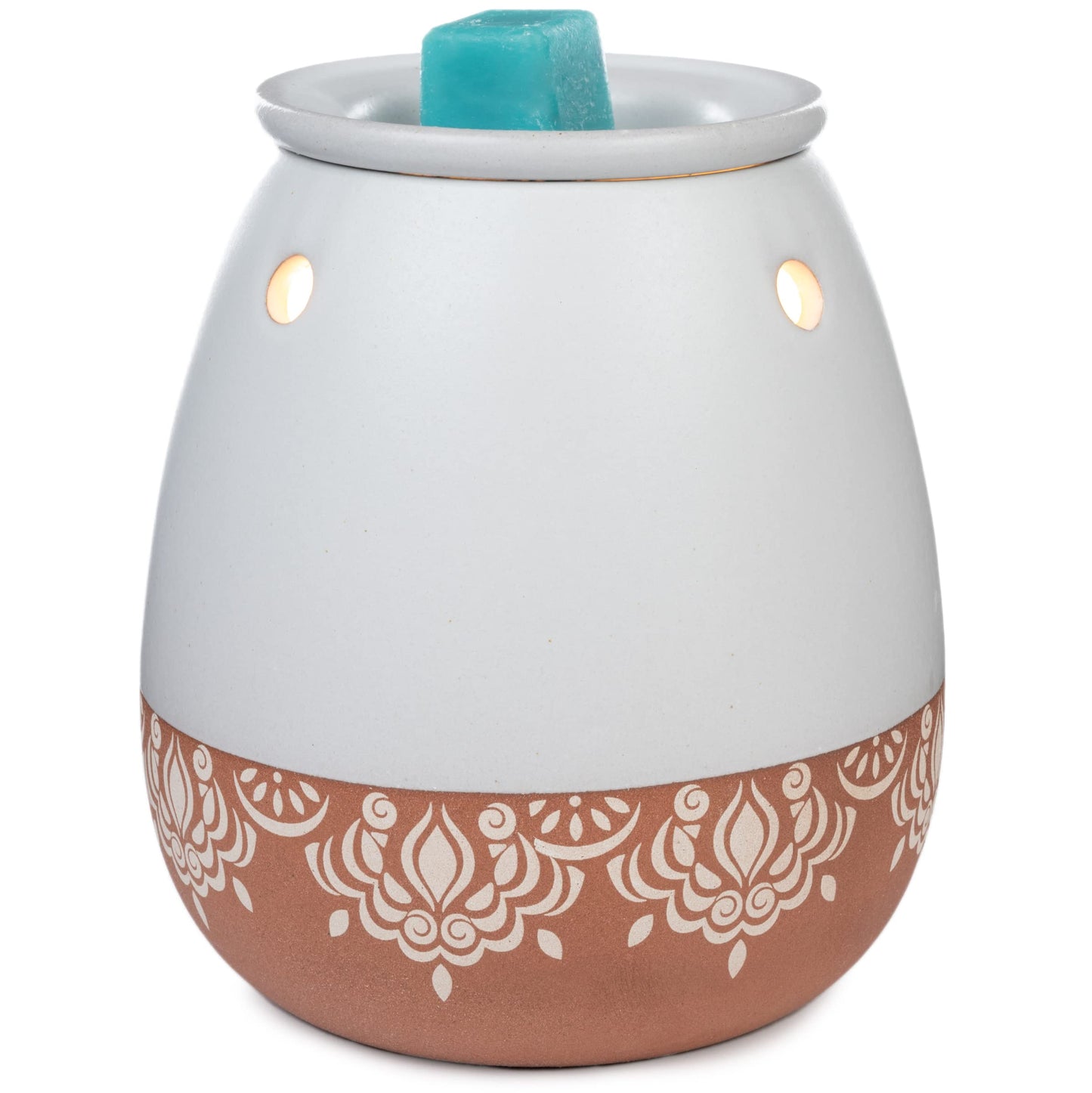 ScentSationals Wax Warmer Boho Collection, Scented Wax Cube Melter, Oil Diffuser Electric Fragrance and Oil Burner, Wickless Candle Air Freshener, Indoor Home Decor, House Decoration Year Round (Succulent Bowl)