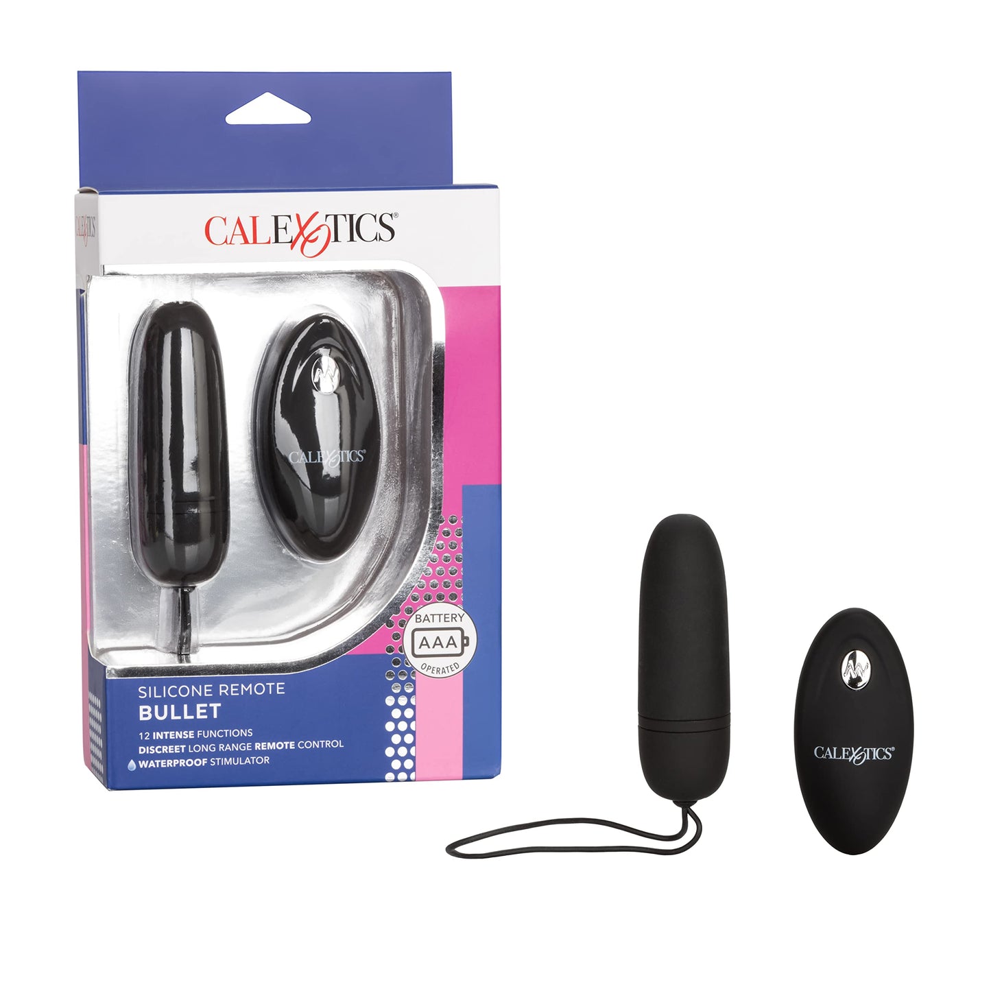 CalExotics Silicone Remote Panty Pleaser Vibrator – Waterproof Adult Sex Toys for Couples – 12 Vibe Function Massager, Black, 1 Count