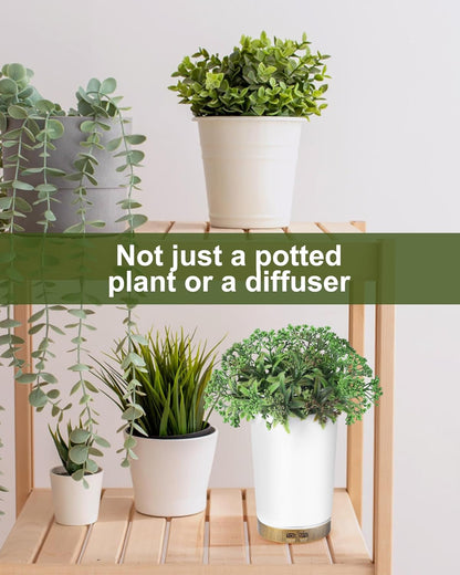 Essential Oil Diffuser, Lavender Plant Potted Aromatherapy Diffuser, 150ml Cold Mist humidifier, Super Quiet and Waterless auto Shut Off, ultrasonic Oil Diffuser for Home Office