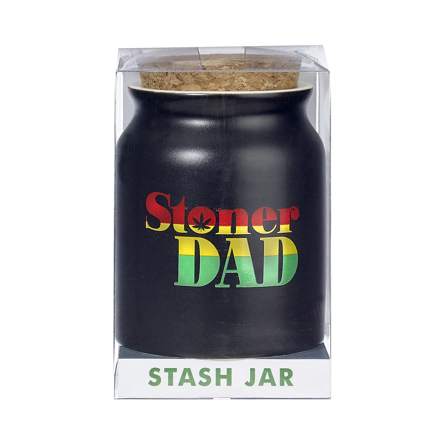 FASHIONCRAFT Stoner Dad Stash Jar - Rasta Letters