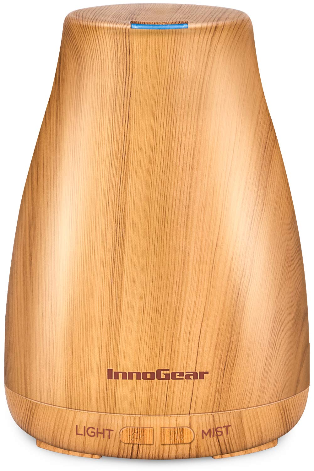 InnoGear Essential Oil Diffuser, Premium 5-in-1 Diffusers for Home Scent Aromatherapy Diffuser Air Desk Humidifier for Bedroom Large Room Office 7 Color LED 2 Mist Mode Waterless Auto Off, Bronze