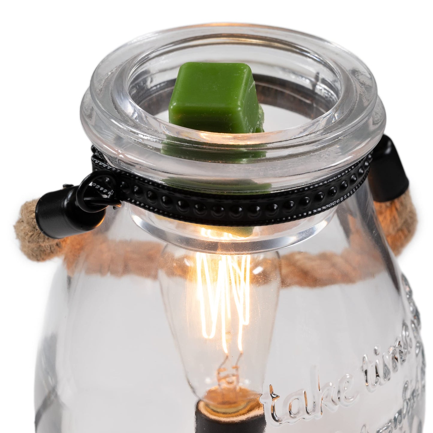 Scentsationals Makaylabe Edison Lantern Wax Warmer 40w Bulb Air Freshener - Scented Electric Warmer - Fragrance Home Decor Wickless Candle Safe Clean Heat Source