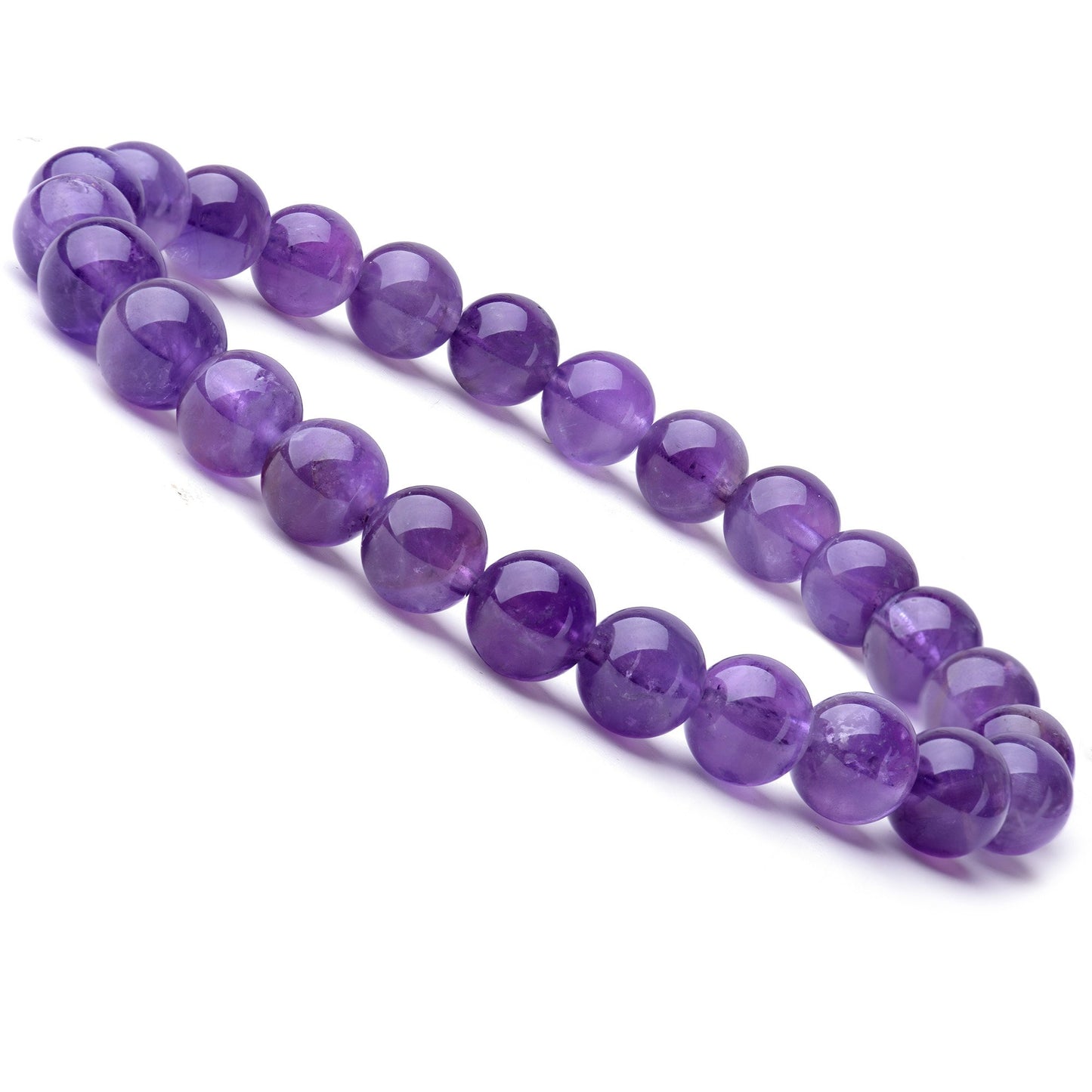 Natural 8mm Gorgeous Semi-Precious Gemstones Healing Crystal Stretch Beaded Bracelet Unisex