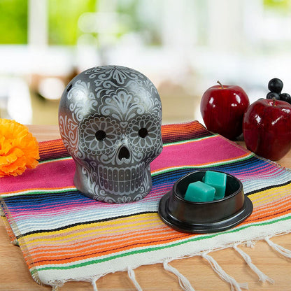 Scentsationals Day of The Dead Collection - Scented Wax Cube Warmer - Wax Fragrance Melter - Skull Wickless Electronic Home Air Freshener Gift (Dia de Los Muertos)
