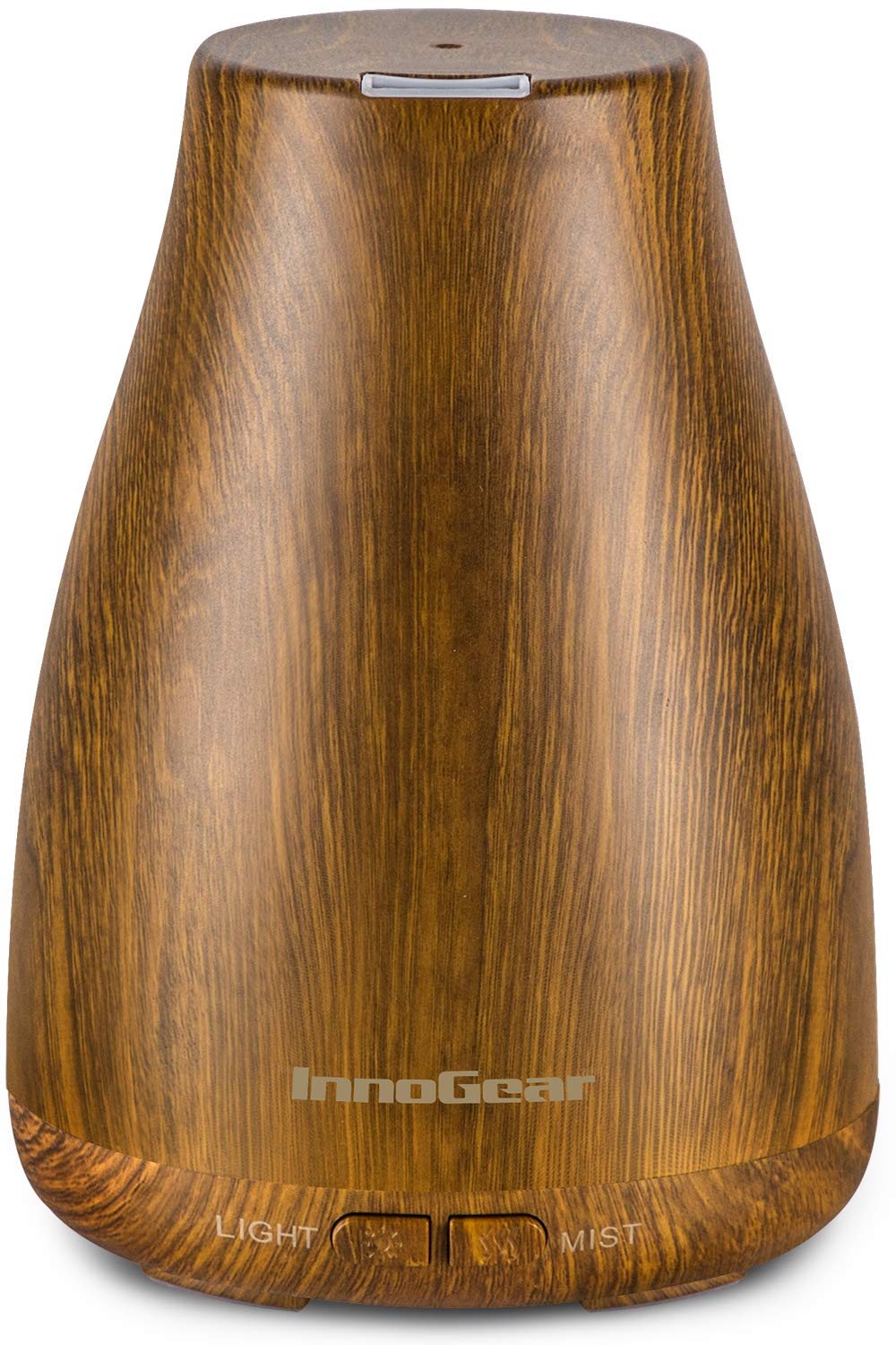 InnoGear Essential Oil Diffuser, Premium 5-in-1 Diffusers for Home Scent Aromatherapy Diffuser Air Desk Humidifier for Bedroom Large Room Office 7 Color LED 2 Mist Mode Waterless Auto Off, Bronze