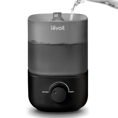 LEVOIT Humidifiers for Bedroom, Quiet (3L Water Tank) Cool Mist Top Fill Essential Oil Diffuser with 25Watt for Home Large Room, 360° Nozzle, Rapid Ultrasonic Humidification for Baby Nursery and Plant