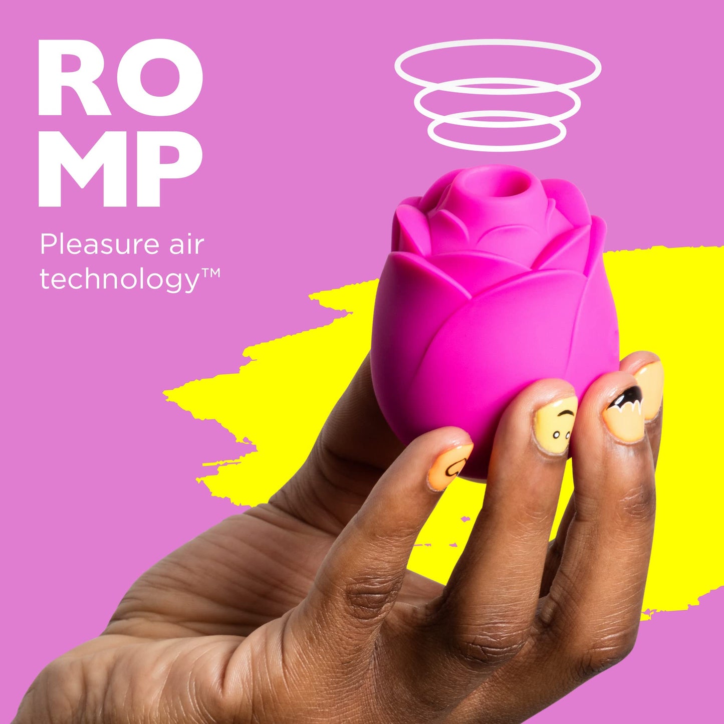 ROMP Rose Toy for Woman - Clitoral Sucking Toy - Clit Stimulator with 6 Vibration Modes - Waterproof Sucker Vibrator - Rechargeable Vibrating Adult Sex Toys - Gifts for Women & Couples