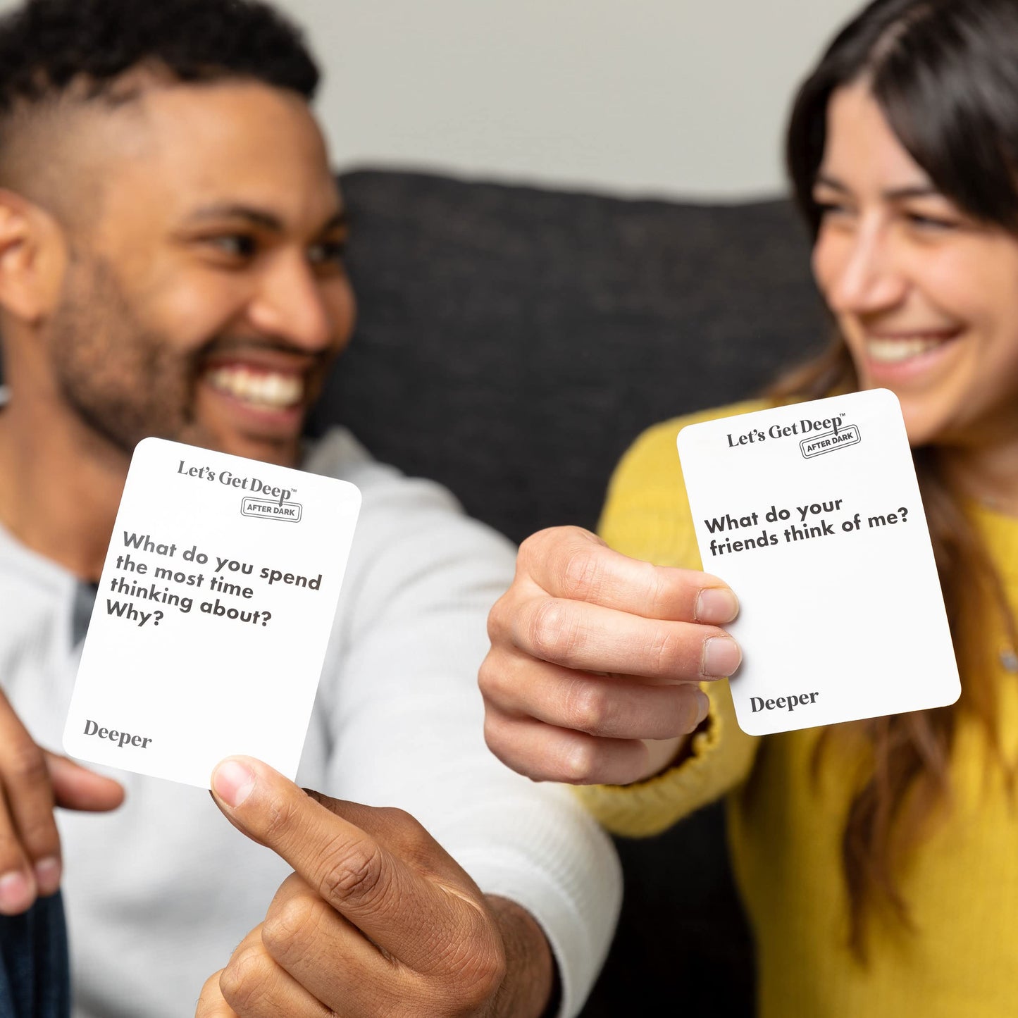 Let's Get Deep by Relatable, A Question Card Game for Couples, Great for Date Night Ideas, Couples Gifts, Wedding Gifts, and Long Distance Relationship Gifts, Includes 300 Cards to Build Up Intimacy