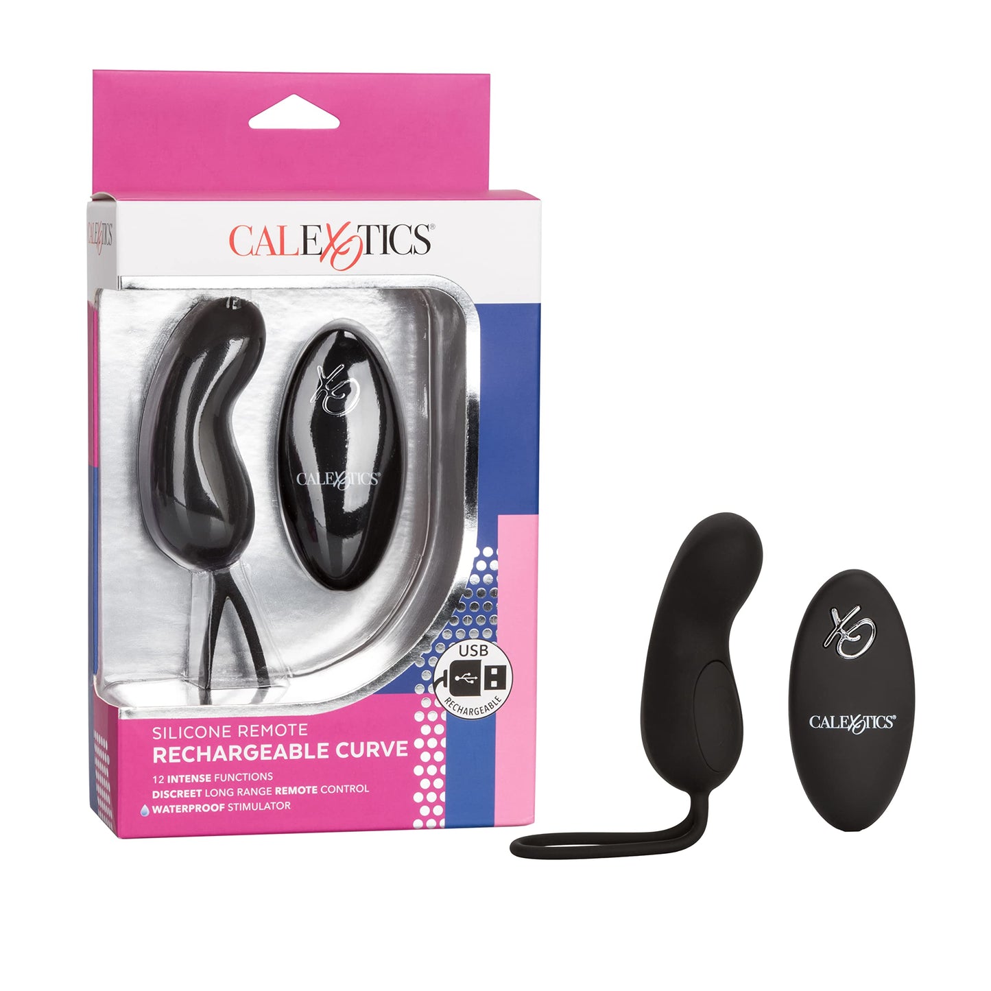 CalExotics Silicone Remote Panty Pleaser Vibrator – Waterproof Adult Sex Toys for Couples – 12 Vibe Function Massager, Black, 1 Count