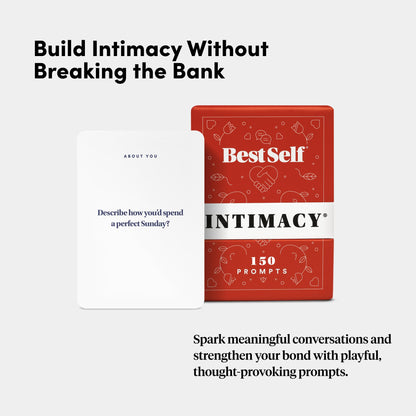 BestSelf Intimacy Deck Expansion Pack, 50 Conversation Starters, Meaningful Couples Game. Perfect Valentine Day Card Games for Couples, Couples Card Games