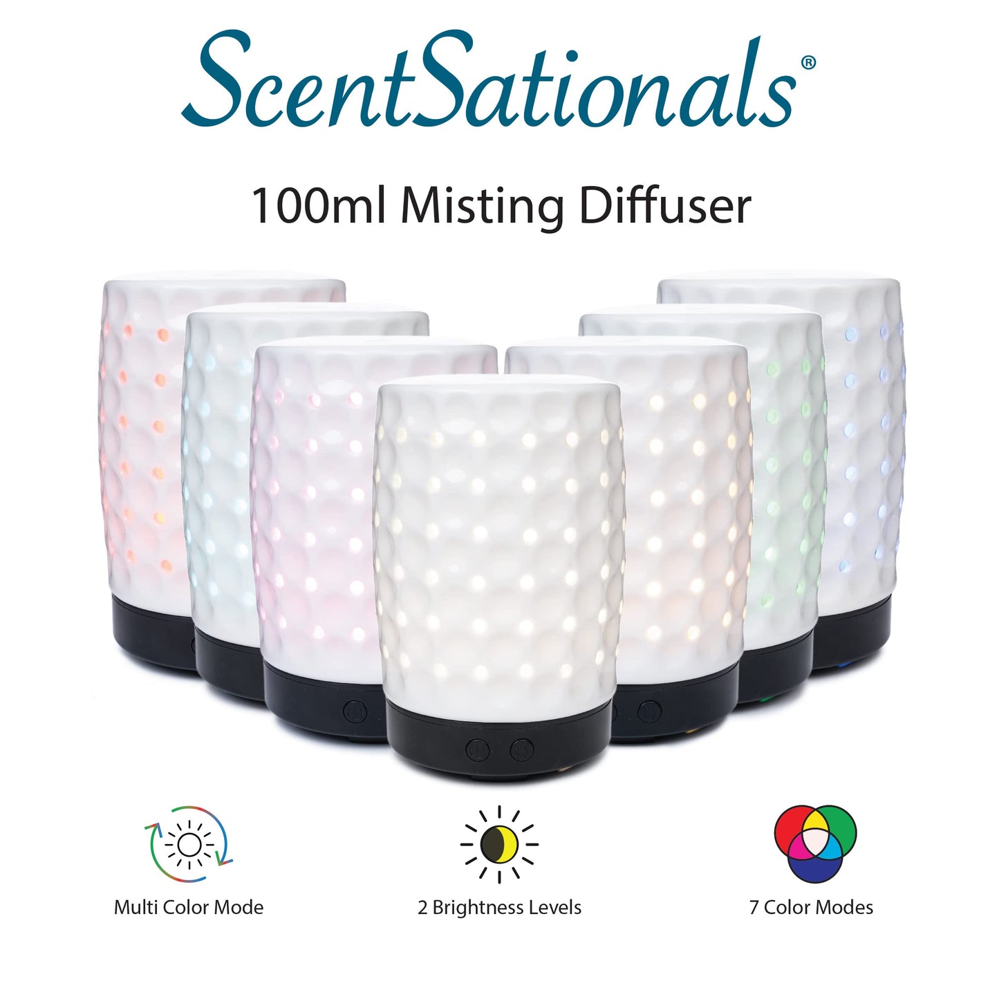 Scentsationals Eclectic Diffuser Collection 100ML - Scented Essential Oil Diffuser - Classic Aromatherapy Scent User - Electric Fragrance Home Air Freshener Decor for Office Desk and Home (Country)