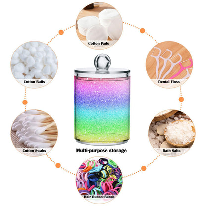 Halloween Skull 2PC Airtight Transparent Plastic Storage Jar, Food Storage Container Glass, Can Store Candy, Salt, Coffee Beans, With lid, Easy To Use