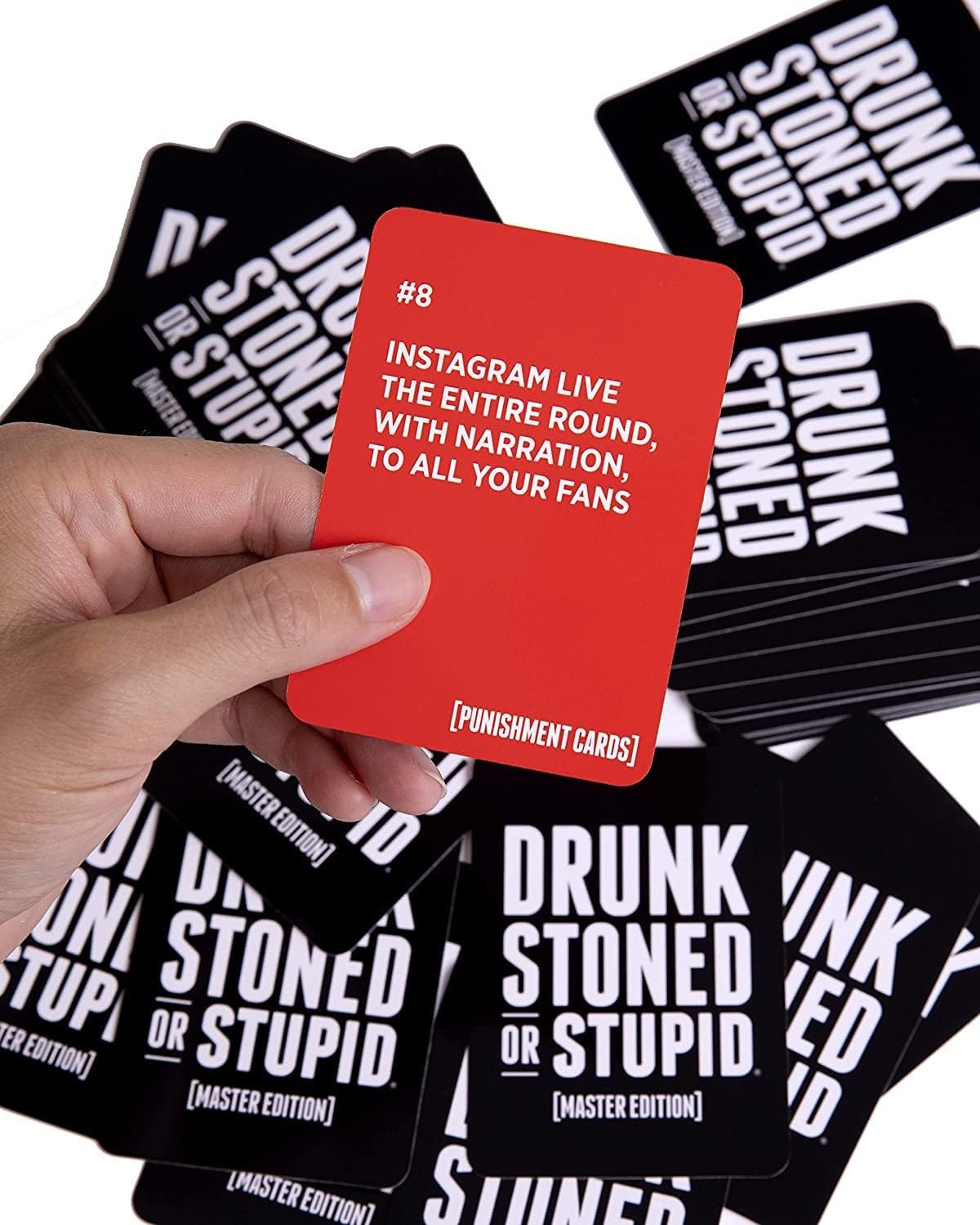 DSS Games Drunk Stoned or Stupid Master Edition | A Party Game for Friends | Party Card Games with 550 Prompt Cards | Fun Card Games for Adults Game Nights, Gatherings, & Parties | Ages 17 Up