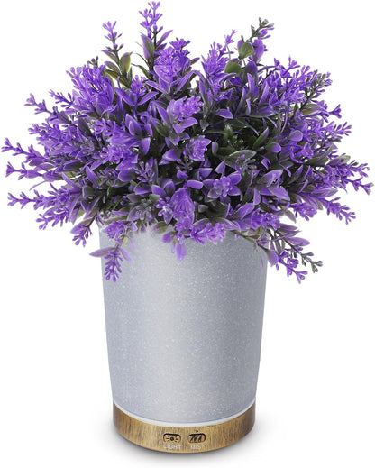 Essential Oil Diffuser, Lavender Plant Potted Aromatherapy Diffuser, 150ml Cold Mist humidifier, Super Quiet and Waterless auto Shut Off, ultrasonic Oil Diffuser for Home Office