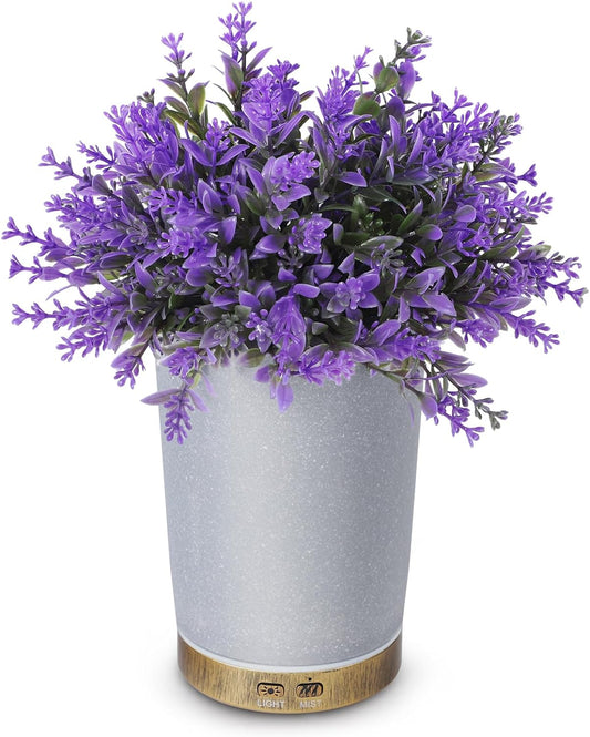 Essential Oil Diffuser, Lavender Plant Potted Aromatherapy Diffuser, 150ml Cold Mist humidifier, Super Quiet and Waterless auto Shut Off, ultrasonic Oil Diffuser for Home Office
