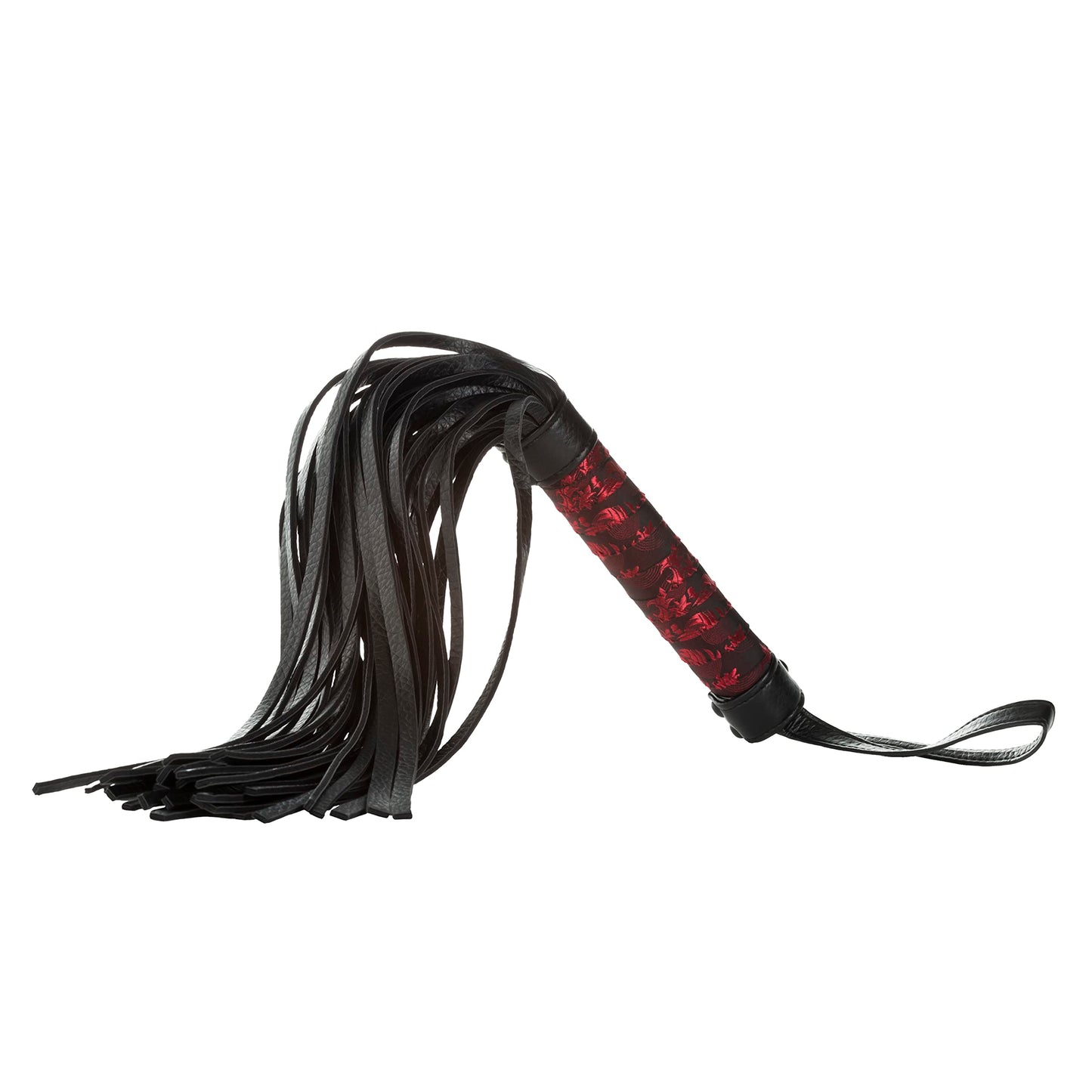 CalExotics Scandal Flogger – Fetish Lingerie Adult Sex Toys - Sturdy Whipping Hand Toy for Couples - Sexy Fantasy Whip - Black