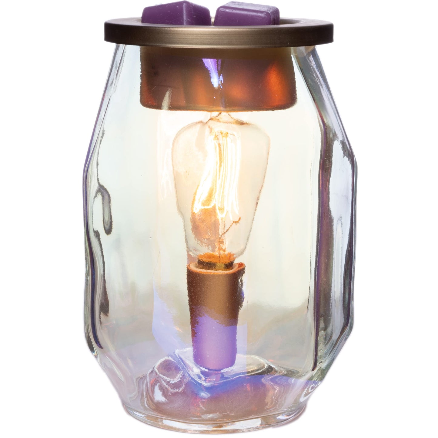 Scentsationals Makaylabe Edison Lantern Wax Warmer 40w Bulb Air Freshener - Scented Electric Warmer - Fragrance Home Decor Wickless Candle Safe Clean Heat Source