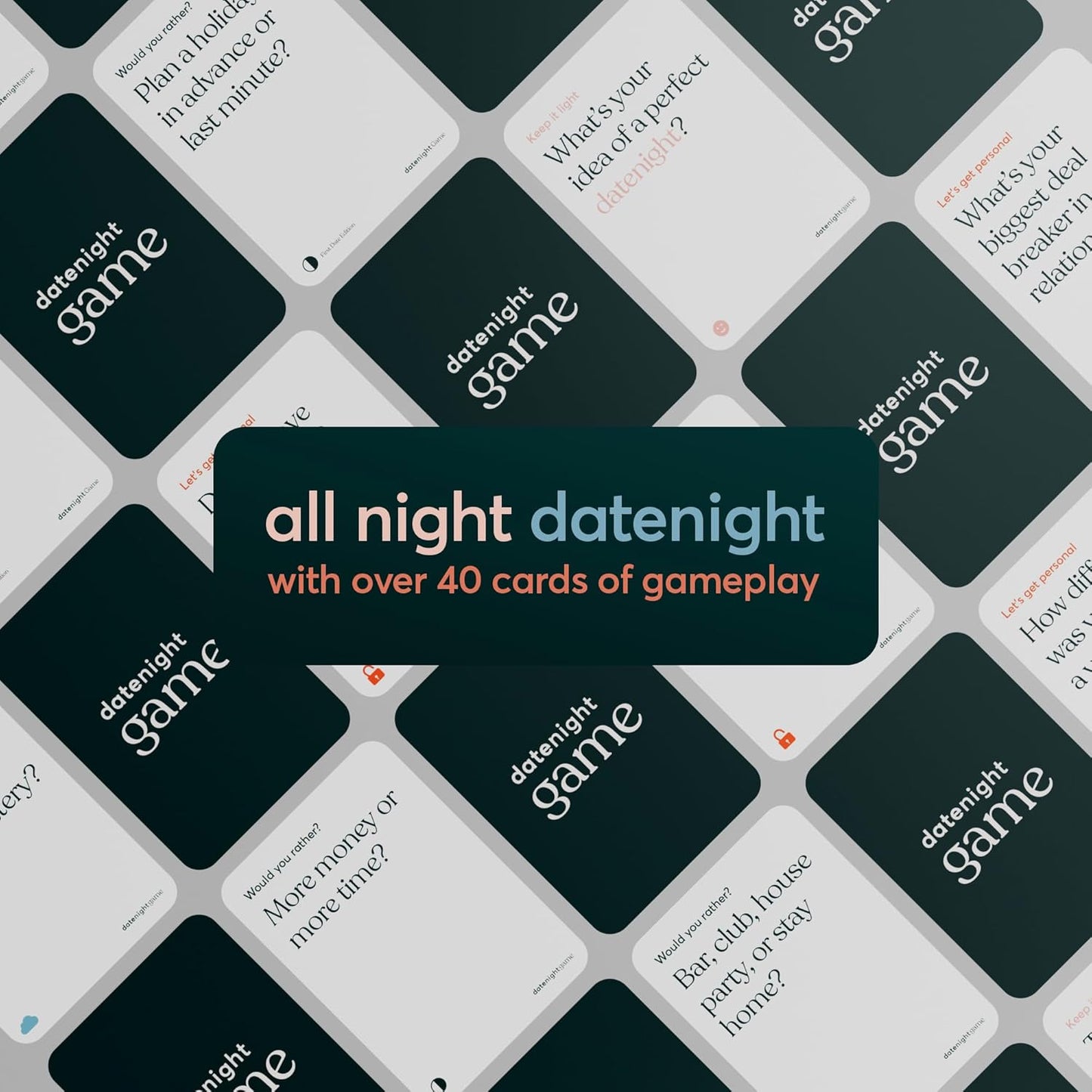 DATE NIGHT Card Games - Engaging Card Game for Adult Couples and Friends | Fun Icebreakers and Meaningful Conversations for Special Occasions