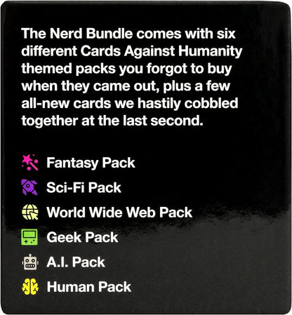 Cards Against Humanity: Nerd Bundle • 6 Nerdy Themed Packs + 10 All-New Cards