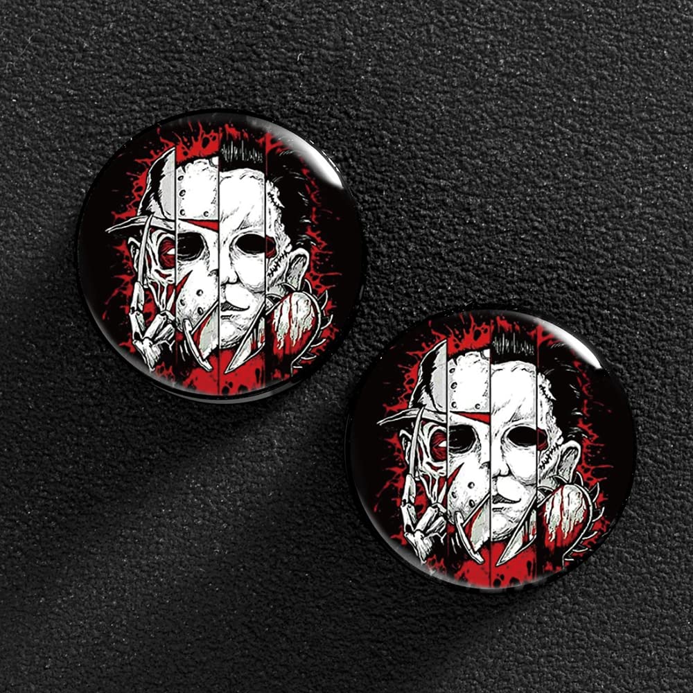 1 Pair Acrylic Solid Screw On Ear Plugs Tunnels Santa Muerte Death Goodness Resin Allergy Free Stretcher For Women Men Body Piercing Jewelry