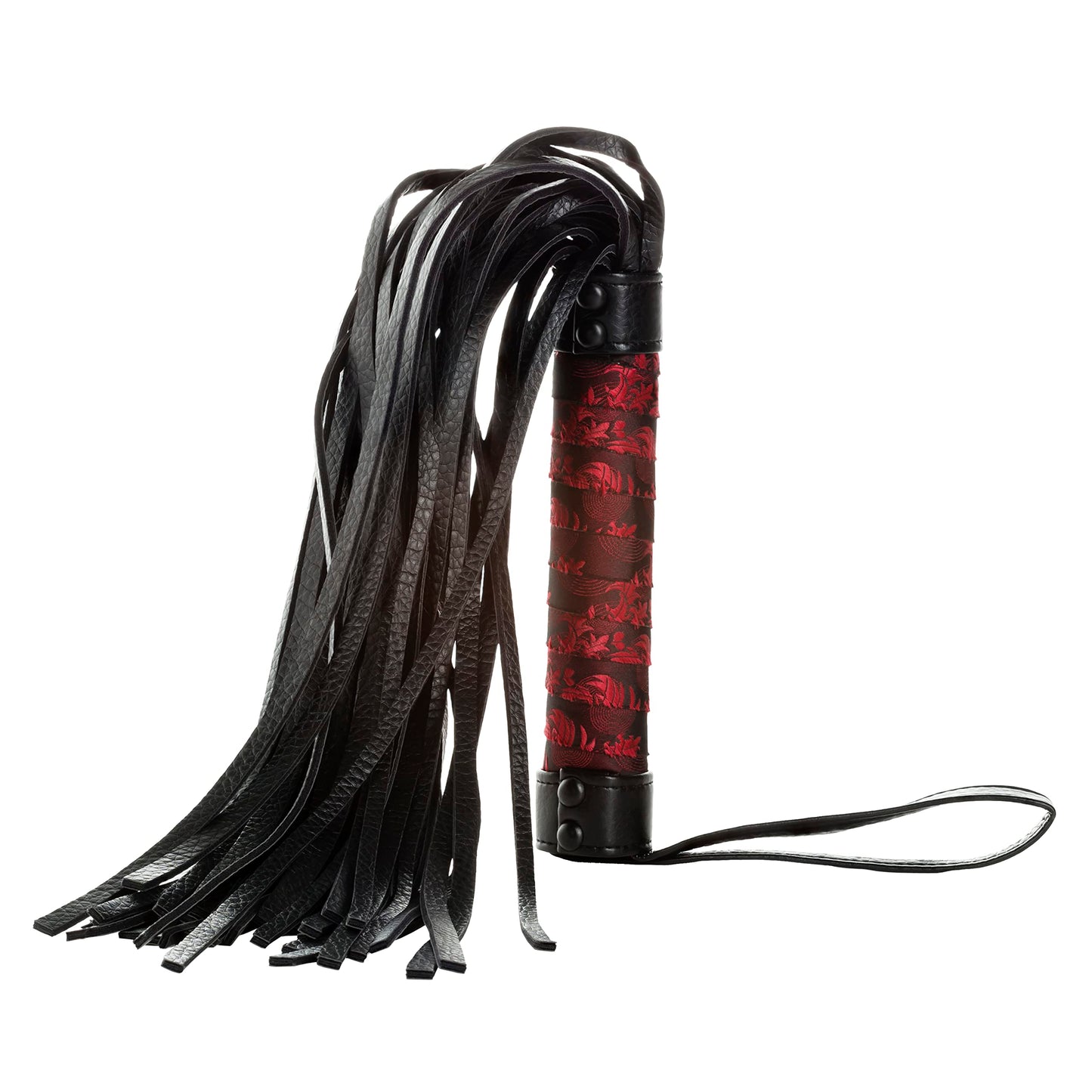 CalExotics Scandal Flogger – Fetish Lingerie Adult Sex Toys - Sturdy Whipping Hand Toy for Couples - Sexy Fantasy Whip - Black