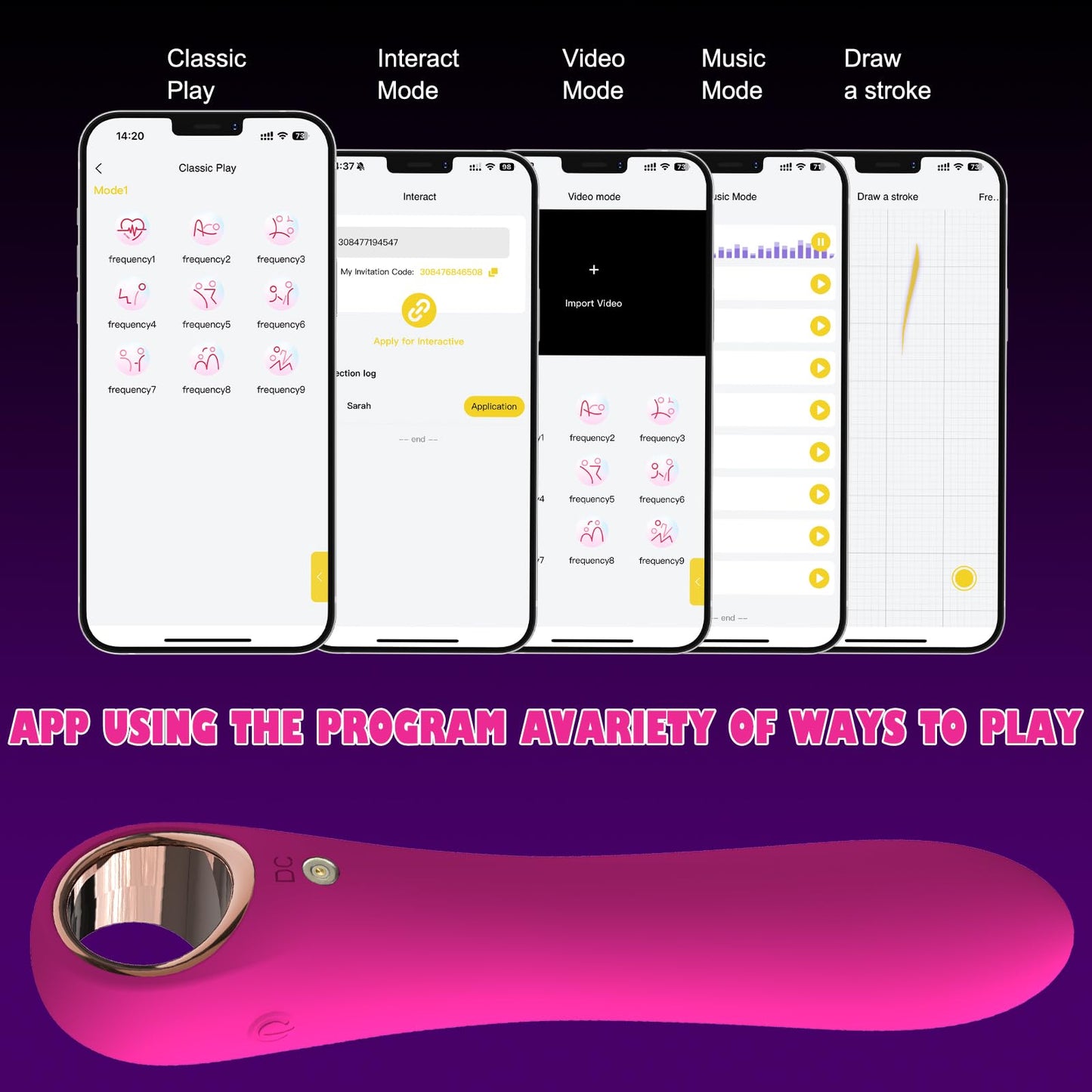 G Spot Bullet Vibrators for Women, Tuitionua Rose Vibrator with 10 Vibrations, Silicone Dildo Clitoris Vagina Anal Vibrating Machine, Adult Female Sex Toys(Purple)