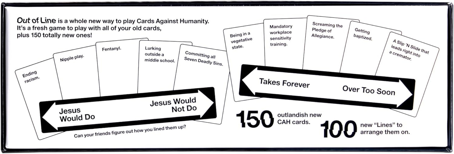 Cards Against Humanity: Out of Line • A Whole New Way to Play + 150 All-New Cards • Newest Expansion for 2024