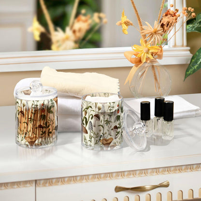 Halloween Skull 2PC Airtight Transparent Plastic Storage Jar, Food Storage Container Glass, Can Store Candy, Salt, Coffee Beans, With lid, Easy To Use