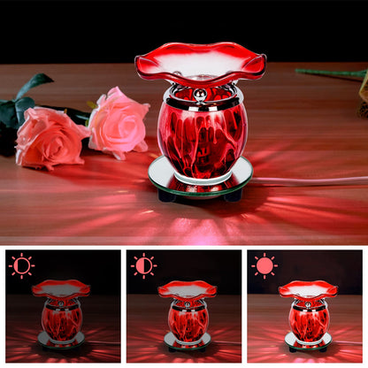 HUNANBANG 3 in 1 Electric Oil Diffuser Warmer Scented Wax Warmer Candle Wax Melt Warmer Wax Melter Fragrance Wax Burner(LW-Purple2)