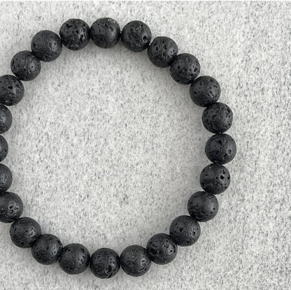Black Obsidian Hematite Triple Protection Bracelet 10MM beads Set, Blue Tiger Eye Beads Bracelets, Lava Stone bracelets for Men Women