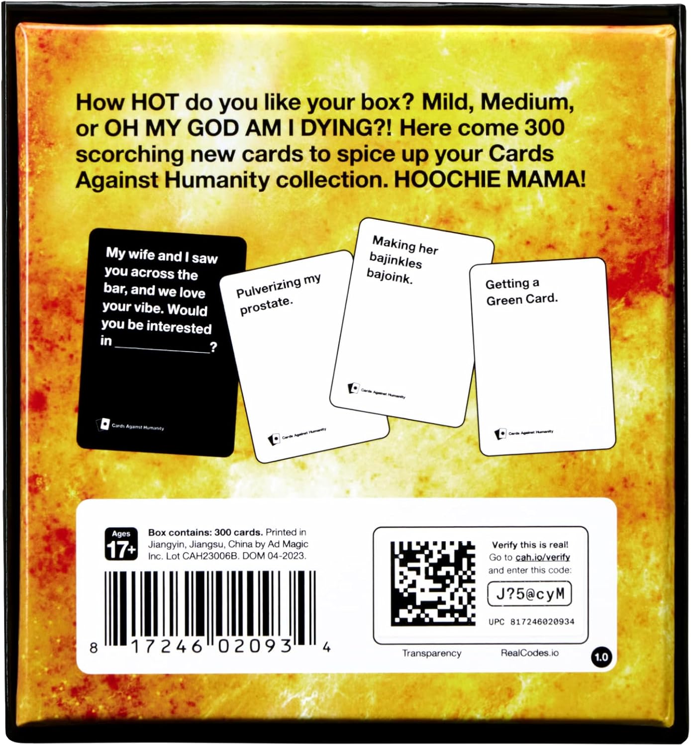 Cards Against Humanity: Hot Box • 300-Card Expansion • Newest one