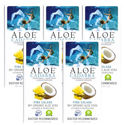 Aloe Cadabra Natural Water Based Personal Lubricant and Vaginal Moisturizer, Organic Aloe Lube for Men, Women and Couples, Non-Staining, pH Balanced (Unscented 2.5 Ounces, 1 Pack)