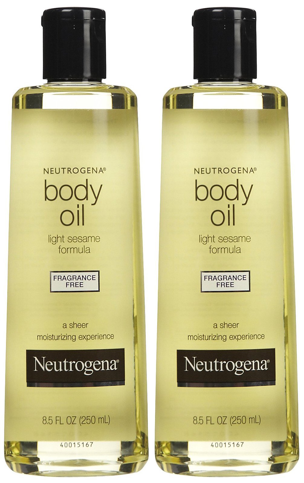 Neutrogena Body Oil Light Sesame Formula, Dry Skin Moisturizer and Hydrating Body Massage Oil for Radiant and Healthy Looking Glow, Nourishing Bath Oil for Sheer Moisture, 16 FL OZ