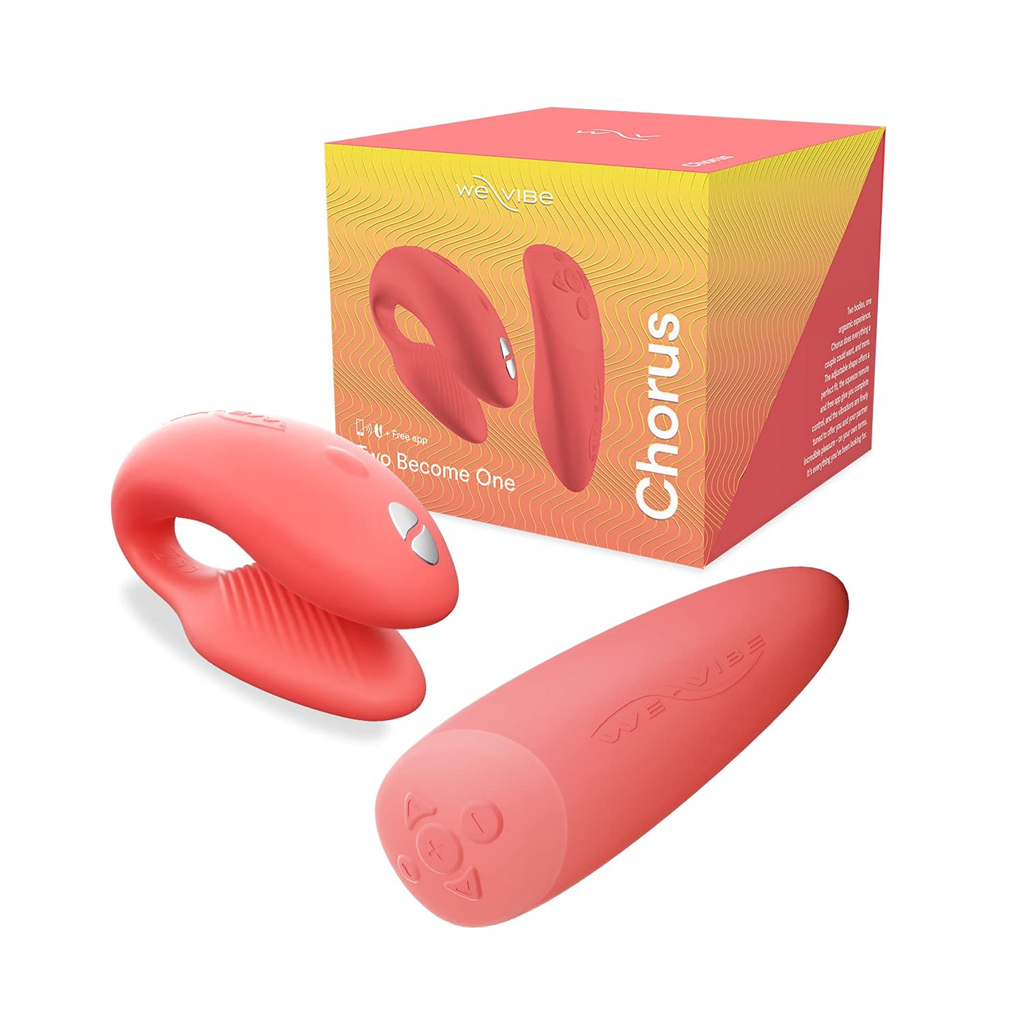 We-Vibe Chorus Vibrating Sex Toys for Couples | Remote Control Vibrator | Wearable App Controlled Adult Toys for Women | G Spot, Clit & Penis Sexual Stimulation Device | Clitoral Couples Gift |Purple