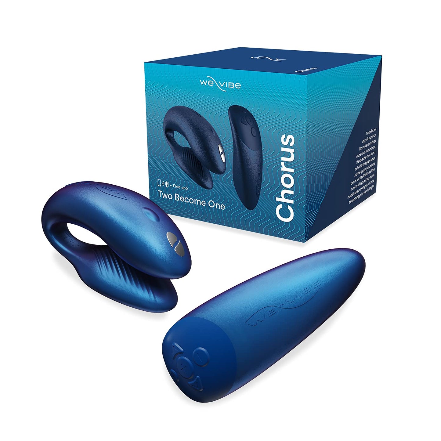 We-Vibe Chorus Vibrating Sex Toys for Couples | Remote Control Vibrator | Wearable App Controlled Adult Toys for Women | G Spot, Clit & Penis Sexual Stimulation Device | Clitoral Couples Gift |Purple