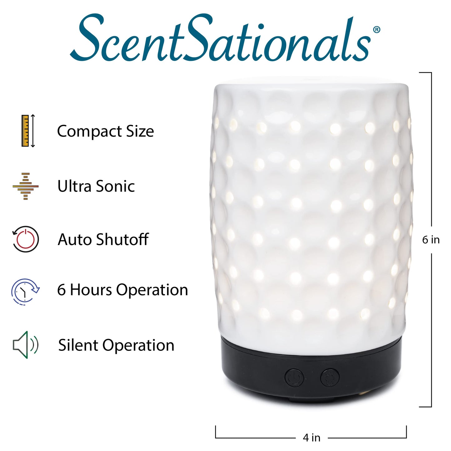 Scentsationals Eclectic Diffuser Collection 100ML - Scented Essential Oil Diffuser - Classic Aromatherapy Scent User - Electric Fragrance Home Air Freshener Decor for Office Desk and Home (Country)