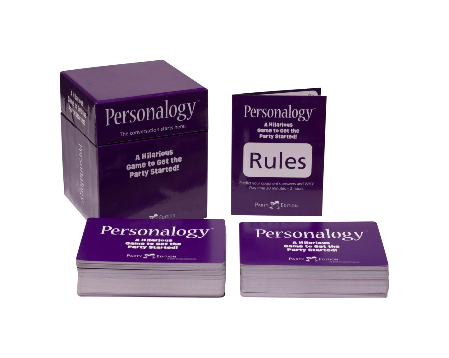 Personalogy™ Party Game - Hilarious Conversation Starter Card Game, Ages 16+, Perfect for Stocking Stuffer, Christmas, Hanukkah Gift, New Year’s Eve, Parties & Travel, 200 Fun Cards