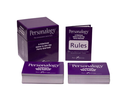 Personalogy™ Party Game - Hilarious Conversation Starter Card Game, Ages 16+, Perfect for Stocking Stuffer, Christmas, Hanukkah Gift, New Year’s Eve, Parties & Travel, 200 Fun Cards
