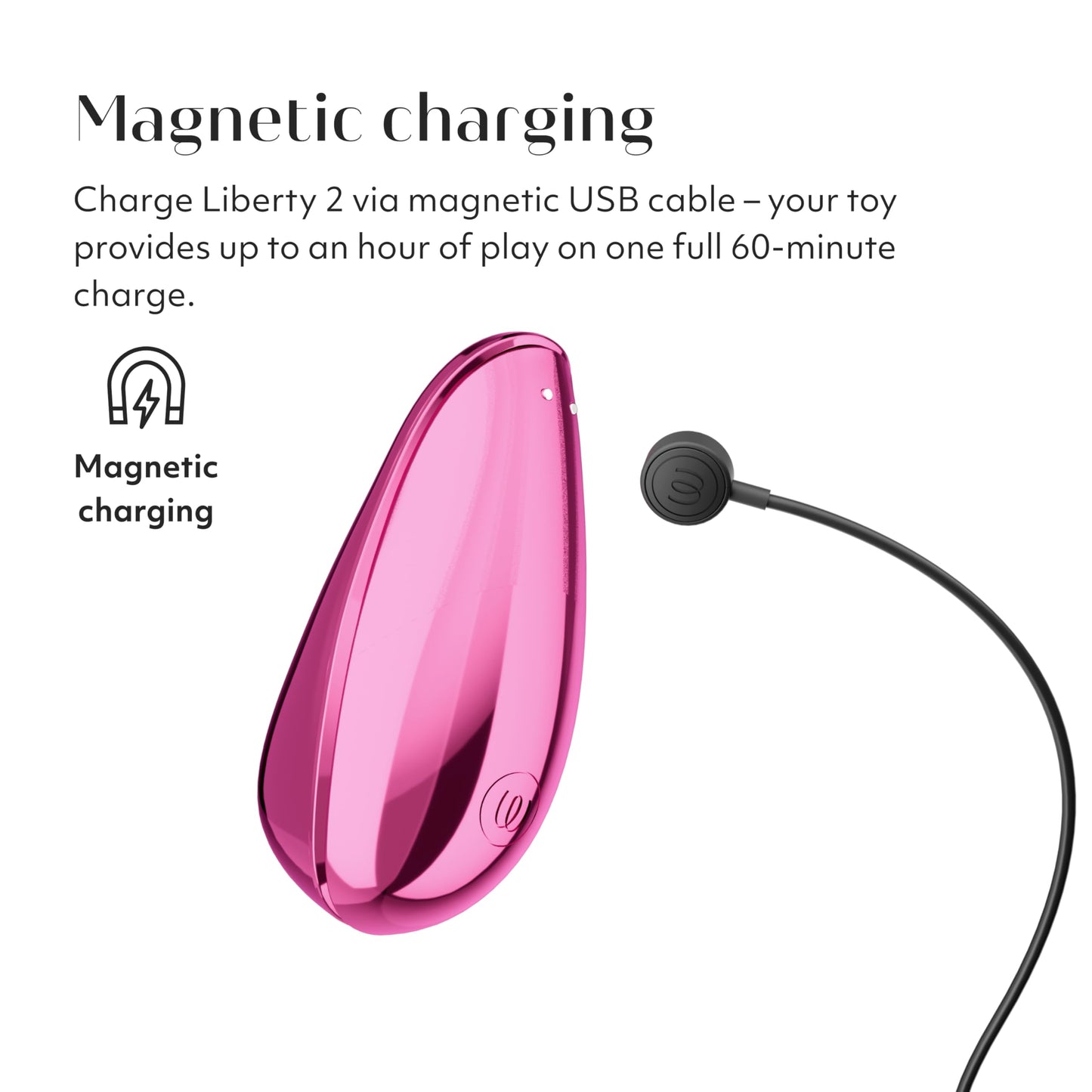 Womanizer Liberty 2 Pleasure Air Clit Sucker | Clitoral Stimulator | Sucking Vibrator for Women & Couples | Clitoris Suction Sexual Pleasure Device | Adult Sex Toys for Woman | Use Lube | Purple